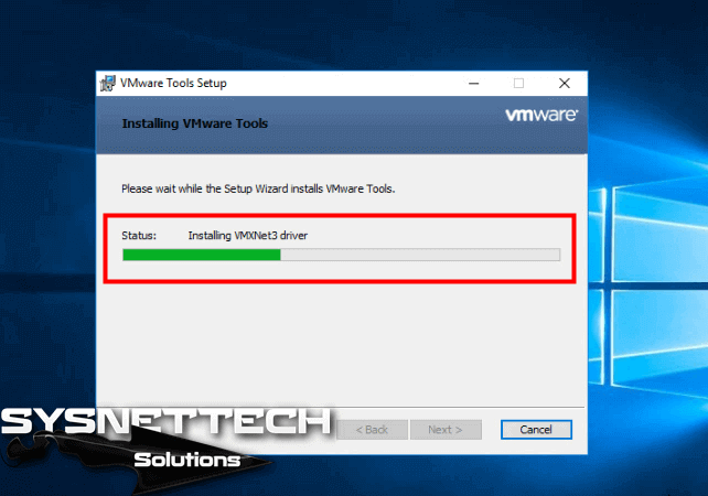 install vmware tools on vm